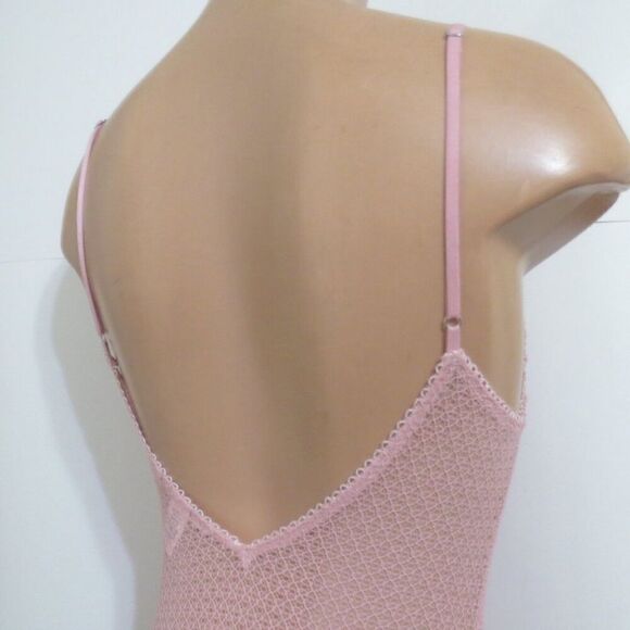 Victoria's Secret Winter Rose Lace and Mesh Blush Pink Bodysuit - Picture 6 of 8